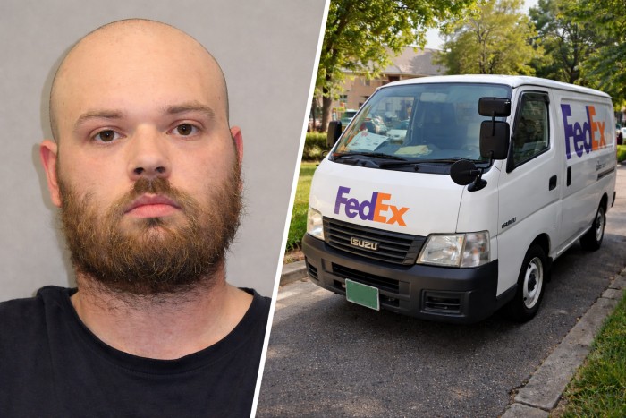 Conductor de FedEx arrestado